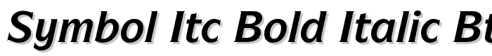 Symbol ITC Bold Italic BT font